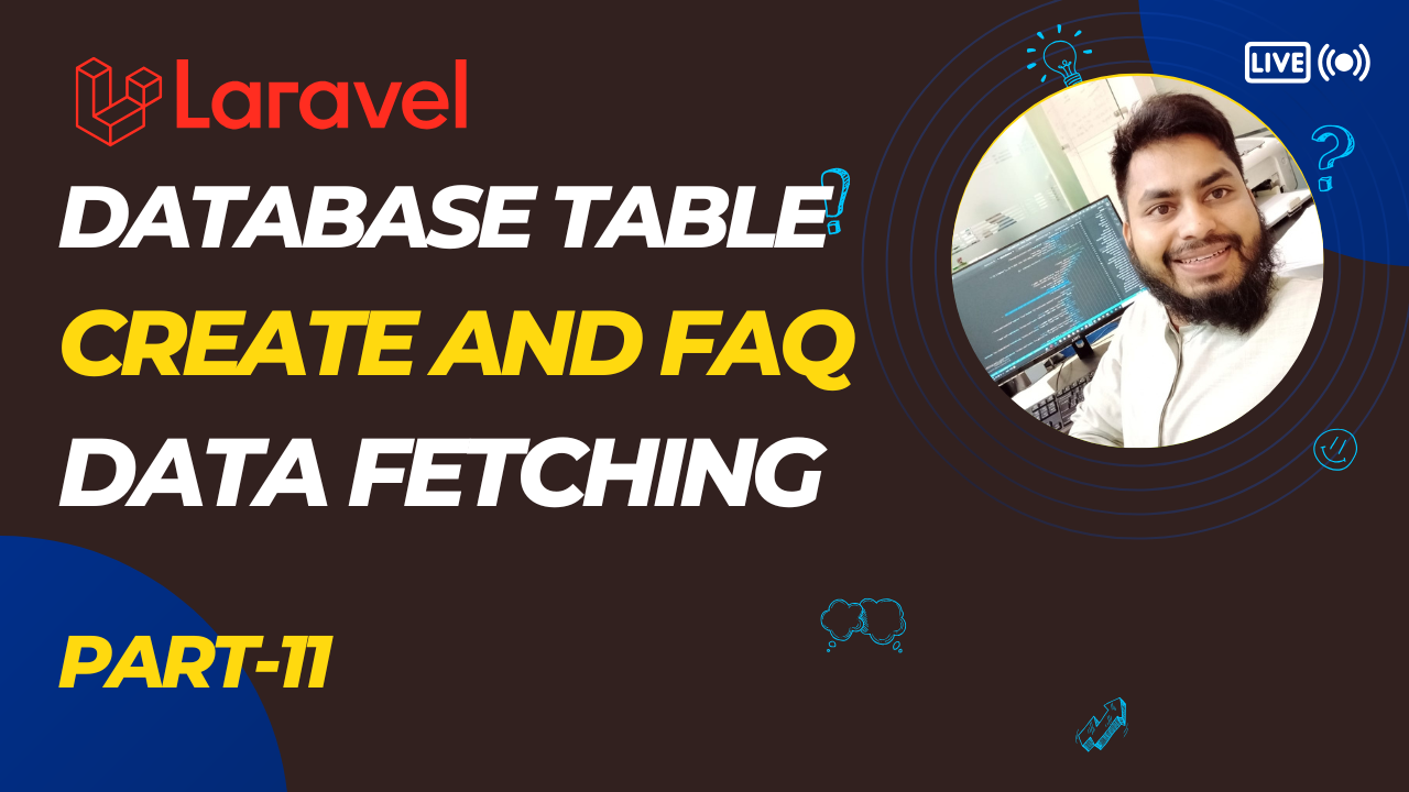 Creating Necessary Tables & Fetching FAQ Data | Laravel E-commerce Bangla Tutorial