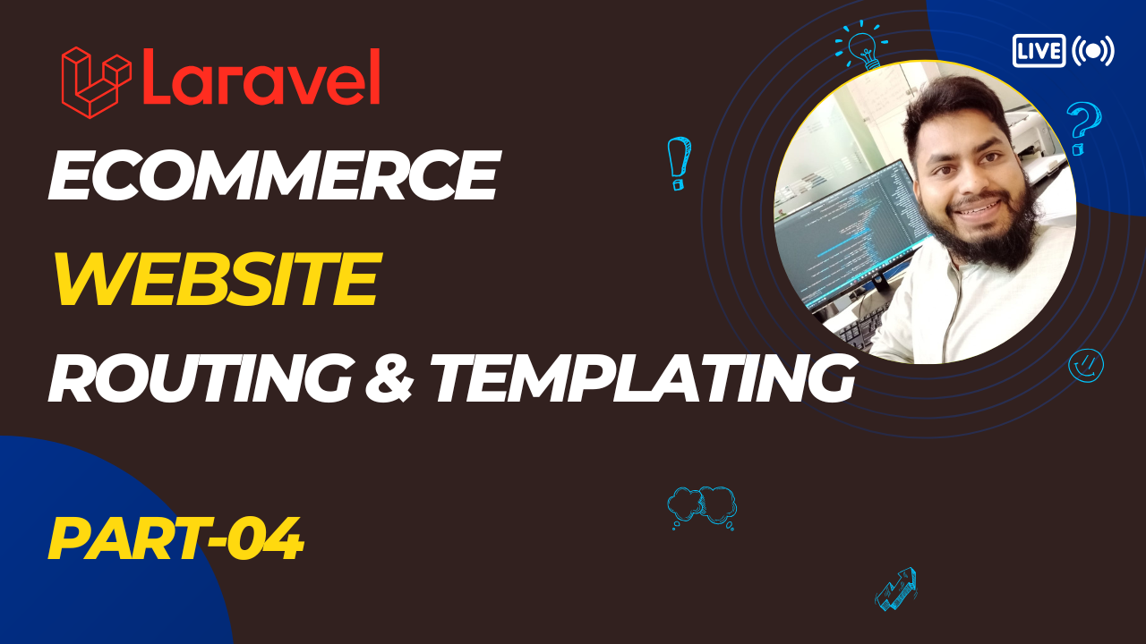 E-Commerce Website Templating and Routing | Laravel Bangla Tutorial