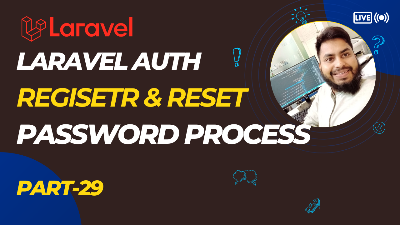 Laravel Register & Password Reset System | Laravel E-commerce Bangla Tutorial