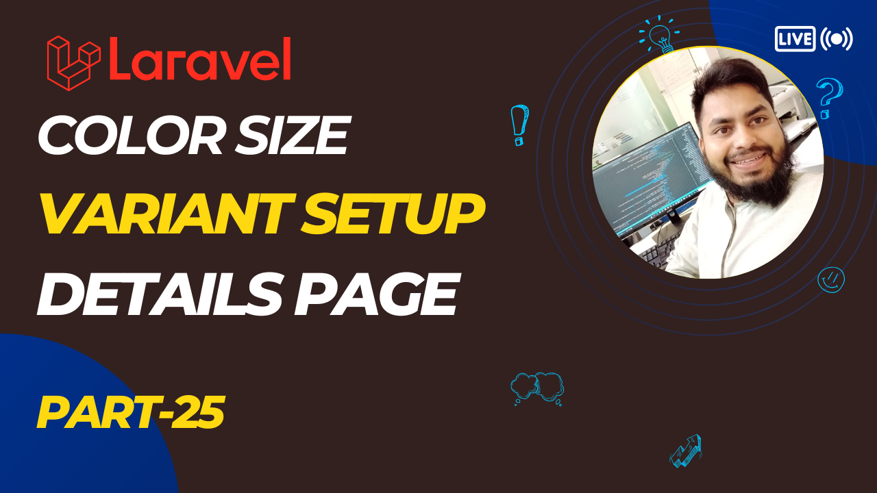 Product Variants Setup | Color & Size Selection | Laravel E-commerce Bangla Tutorial